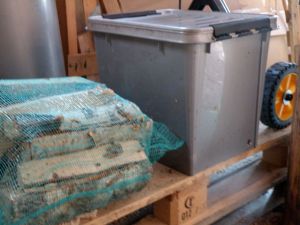 Bokashi in the wood shed